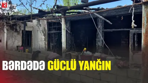 Bərdədə güclü yanğın - RTV