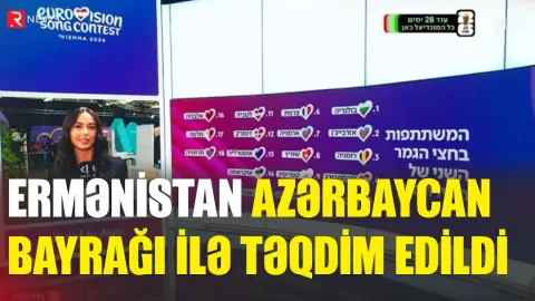 İsrail telekanlı Ermənistanı Azərbaycan bayrağı ilə təqdim etdi - RTV