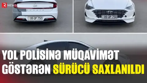 Yol polisinə müqavimət göstərdi, saxlanıldı - RTV