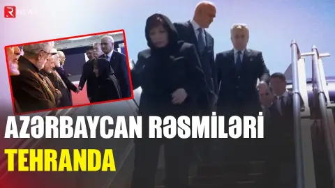 Azərbaycan rəsmiləri Xamenei ilə vida mərasimində - RTV