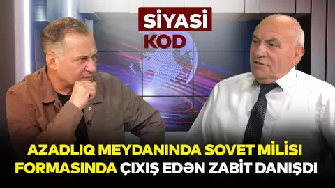 Azadlıq meydanında Sovet milisi formasında çıxış edən zabit danışdı - SİYASİ KOD