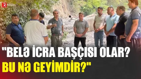 Belə icra başçısı olar? Bu nə geyimdir? - Görüntülər müzakirə yaratdı - RTV
