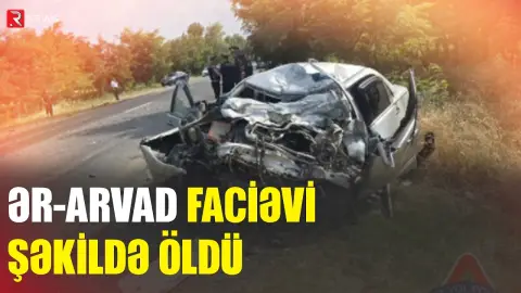 Tərtərdə 2 maşın toqquşdu: Ər-arvad öldü - RTV