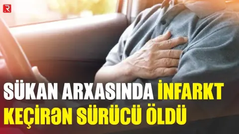 Biləsuvarda sürücü infarkt keçirdi, maşın kanala aşdı - RTV