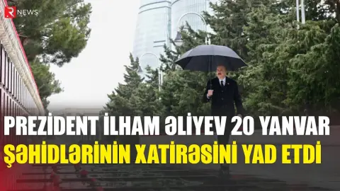 Prezident İlham Əliyev 20 Yanvar şəhidlərinin xatirəsini yad etdi - RTV