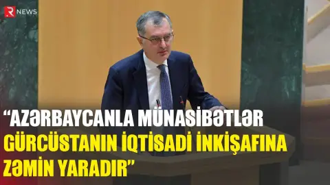 "Azərbaycanla münasibətlər Gürcüstanın iqtisadi inkişafına zəmin yaradır" - RTV