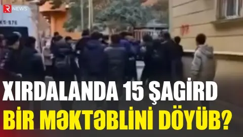 Xırdalanda 15 şagird bir məktəblini döyüb? - Məktəbdən açıqlama - RTV