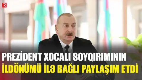 Prezidentin sosial şəbəkə hesablarında Xocalı soyqırımı ilə bağlı paylaşım edildi - RTV